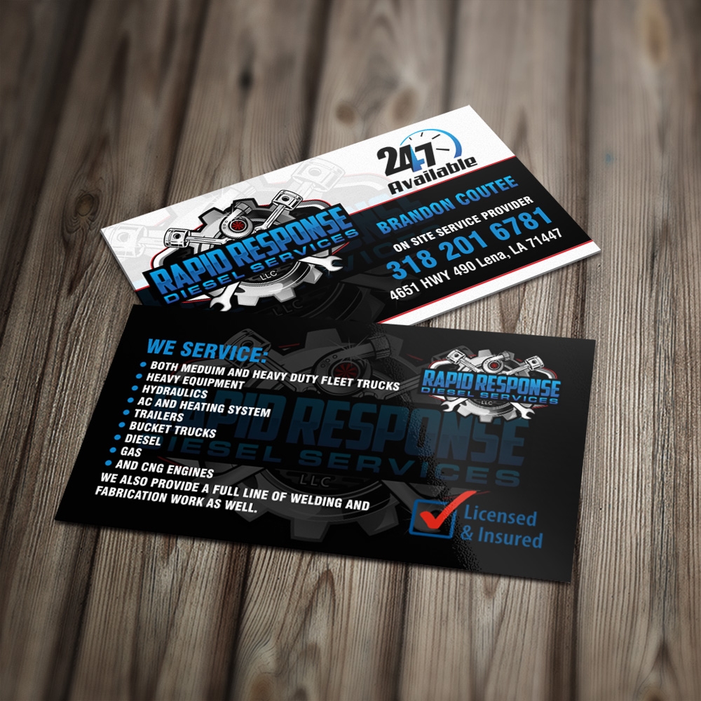 Rapid Response Diesel Services LLC Digital Design 48hourslogo