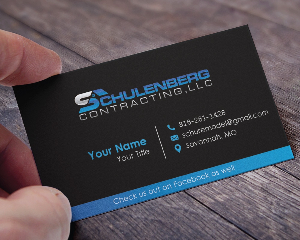 Schulenberg Contracting, LLC logo design by Boomstudioz