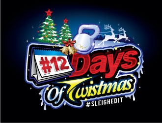 #12DaysOfTwistmas logo design by REDCROW
