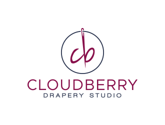Cloudberry Drapery Studio logo design by lexipej