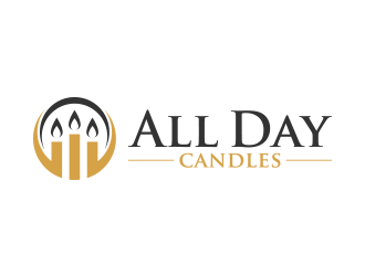 All Day Candles logo design by lexipej