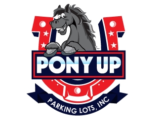 Pony Up Parking Lots, Inc logo design by Suvendu