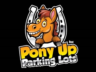 Pony Up Parking Lots, Inc logo design by shere