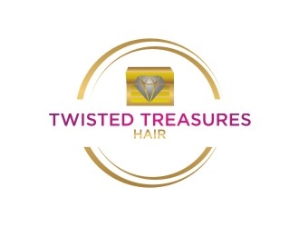 TWISTED TREASURES HAIR logo design by EkoBooM
