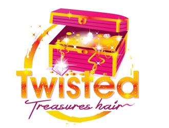 TWISTED TREASURES HAIR logo design by shere
