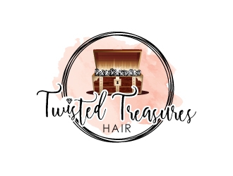 TWISTED TREASURES HAIR logo design by Foxcody