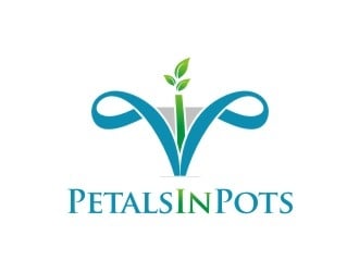 Petals In Pots logo design by hariyantodesign