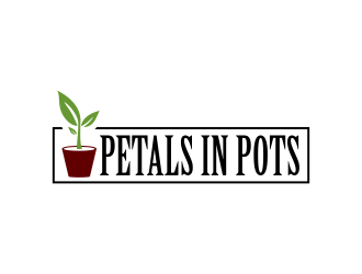 Petals In Pots logo design by done