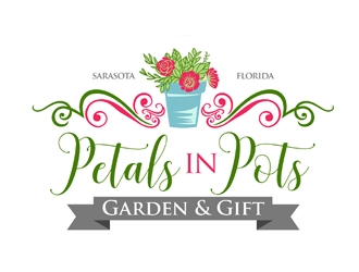 Petals In Pots logo design by ingepro