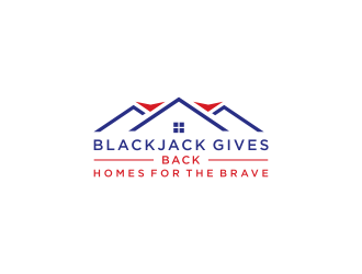 Blackjack Gives Back: Homes For The Brave logo design by checx