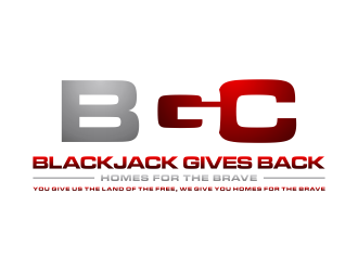Blackjack Gives Back: Homes For The Brave logo design by dewipadi