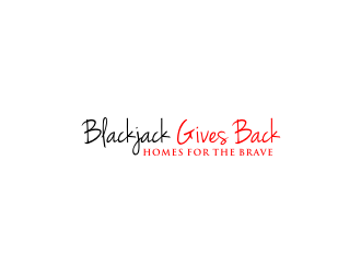 Blackjack Gives Back: Homes For The Brave logo design by bricton