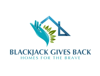 Blackjack Gives Back: Homes For The Brave logo design by Suvendu