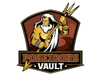 Poseidons Vault logo design by Suvendu
