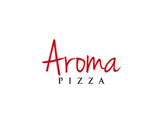 Aroma Pizza logo design by RIANW