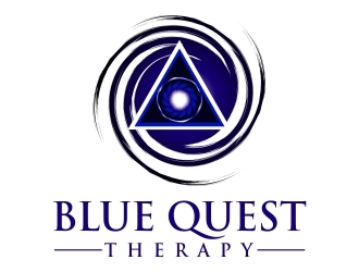Blue Quest Therapy  logo design by logoviral