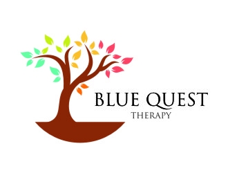 Blue Quest Therapy  logo design by jetzu