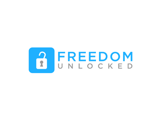 Freedom Unlocked logo design by bomie
