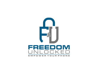 Freedom Unlocked logo design by Shina