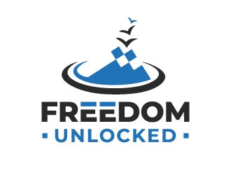 Freedom Unlocked logo design by akilis13