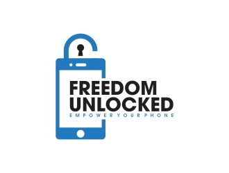 Freedom Unlocked logo design by rokenrol