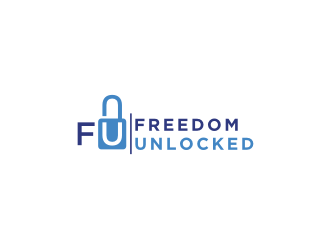 Freedom Unlocked logo design by bricton