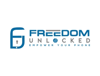 Freedom Unlocked logo design by fawadyk