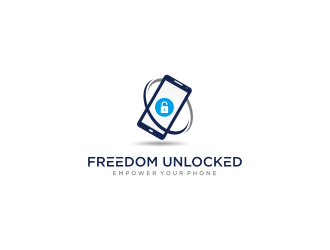 Freedom Unlocked logo design by ammad