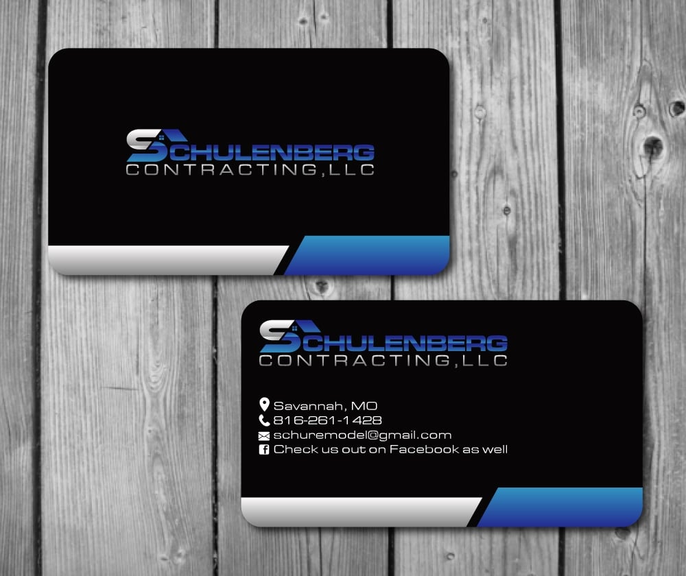 Schulenberg Contracting, LLC logo design by ElonStark
