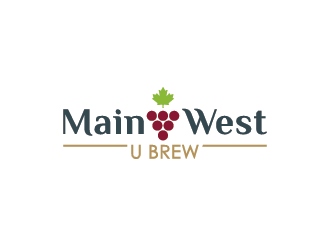 Main West U Brew  logo design by Andri