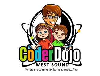 West Sound CoderDojo  logo design by DreamLogoDesign