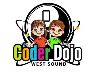 West Sound CoderDojo  logo design by DreamLogoDesign