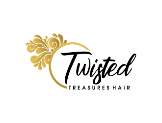 TWISTED TREASURES HAIR logo design by JessicaLopes