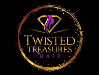 TWISTED TREASURES HAIR logo design by jaize
