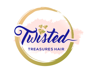 TWISTED TREASURES HAIR logo design by IrvanB