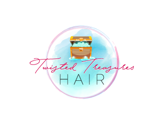 TWISTED TREASURES HAIR logo design by reight