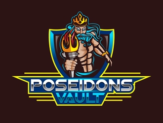 Poseidons Vault logo design by DreamLogoDesign