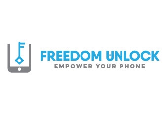 Freedom Unlocked logo design by d1ckhauz