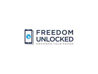 Freedom Unlocked logo design by ammad