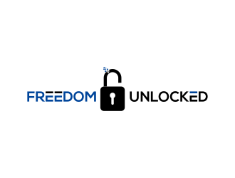 Freedom Unlocked logo design by MUNAROH