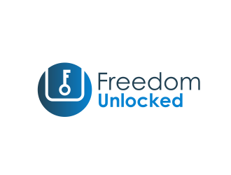 Freedom Unlocked logo design by serprimero