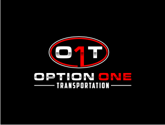 Option One Transportation  logo design by bricton