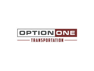 Option One Transportation  logo design by bricton