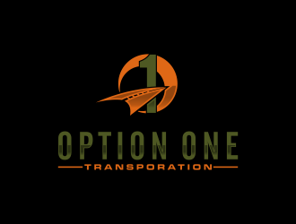 Option One Transportation  logo design by bluevirusee