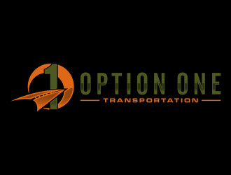 Option One Transportation  logo design by bluevirusee