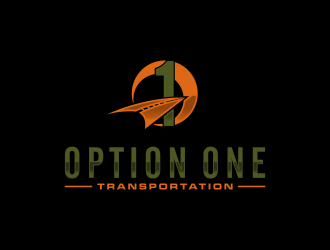 Option One Transportation  logo design by bluevirusee
