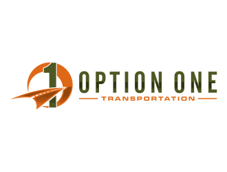 Option One Transportation  logo design by bluevirusee