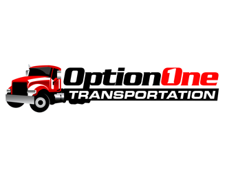 Option One Transportation  logo design by kunejo