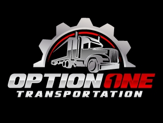 Option One Transportation  logo design by jaize