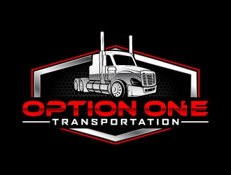 Option One Transportation  logo design by daywalker
